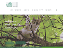 Tablet Screenshot of blackcreekanimalclinic.com